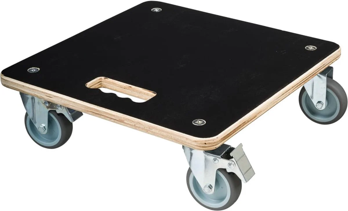 Nature planttrolley vierkant zwart hout 250kg - Image 2