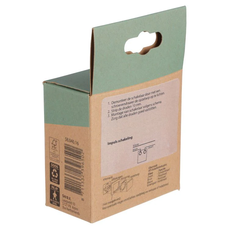 PeHa inbouw schakelaar impuls crème - Image 3