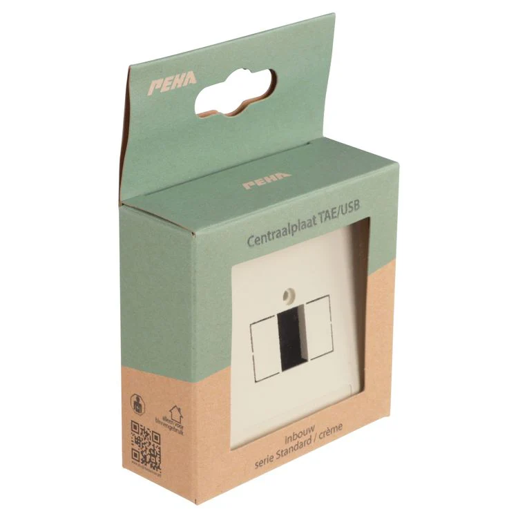 PeHa Standard centraalplaat TAE/USB crème - Image 5