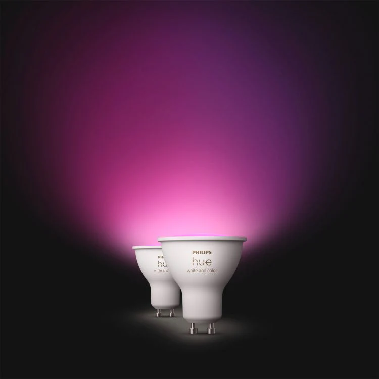 Philips Hue LED spot dimbaar GU10 mat RGBW 5,7W 400LM 2st - Image 4