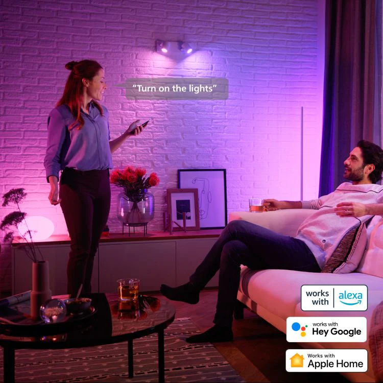 Philips Hue LED spot dimbaar GU10 mat RGBW 5,7W 400LM 2st - Image 7