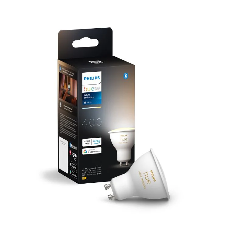 Philips Hue LED spot dimbaar GU10 mat warm wit 4,3W 400LM - Image 2