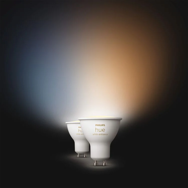 Philips Hue LED spot dimbaar GU10 mat warm wit 4,3W 400LM 2st - Image 4