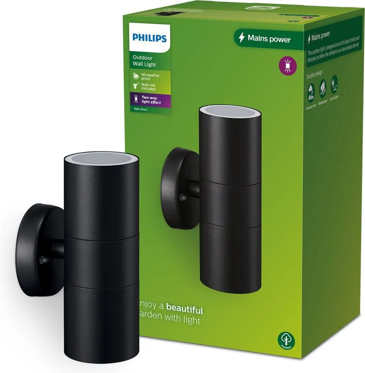 Philips LED buitenlamp Kylis spot rond 25W zwart - Image 2