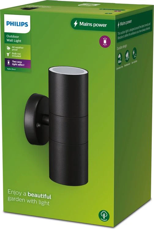 Philips LED buitenlamp Kylis spot rond 25W zwart - Image 3