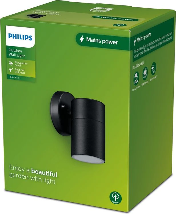 Philips LED buitenlamp Kylis spot rond 25W zwart - Image 3