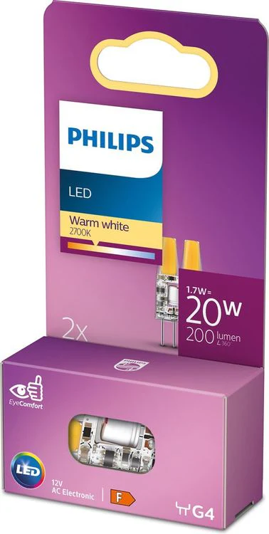 Philips LED capsule G4 helder warm wit 20W 200LM 2st - Image 4