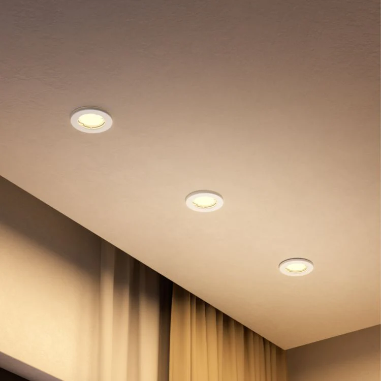 Philips LED inbouwspot Peridot grijs ⌀8,3cm set van 3 500lm - Image 6