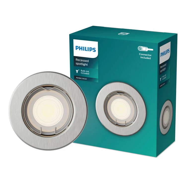 Philips LED inbouwspot Peridot zwart ⌀8,3cm - Image 2