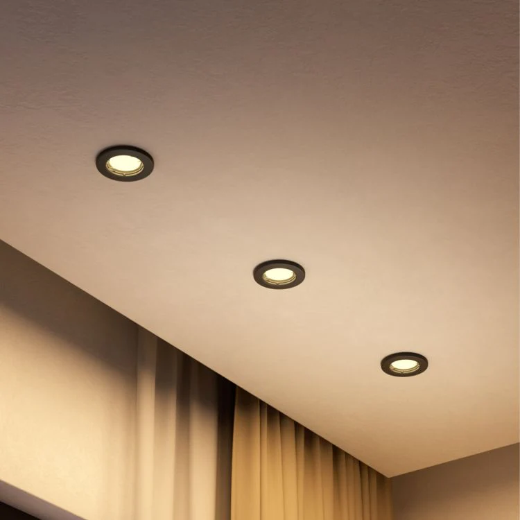 Philips LED inbouwspot Peridot zwart ⌀8,3cm 500lm - Image 6