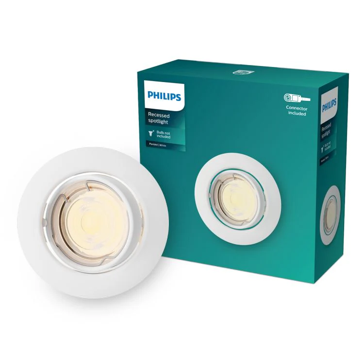 Philips LED inbouwspot Peridot zwart ⌀9cm 500lm - Image 2