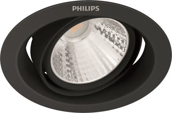 Philips LED inbouwspot Pomeron zwart ⌀9cm dimbaar - Image 2