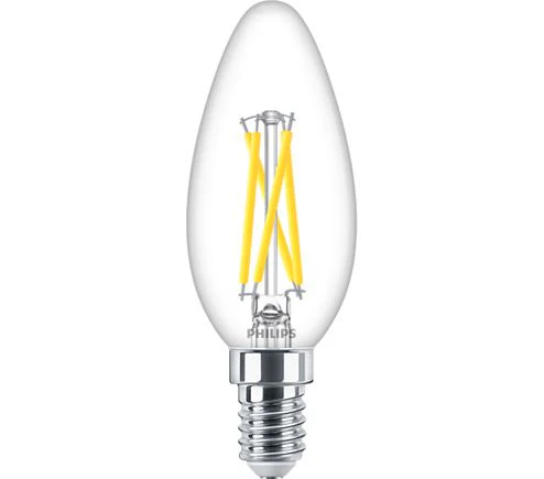 Philips LED kaarslamp dimbaar E14 2W helder 3,5x9,7cm