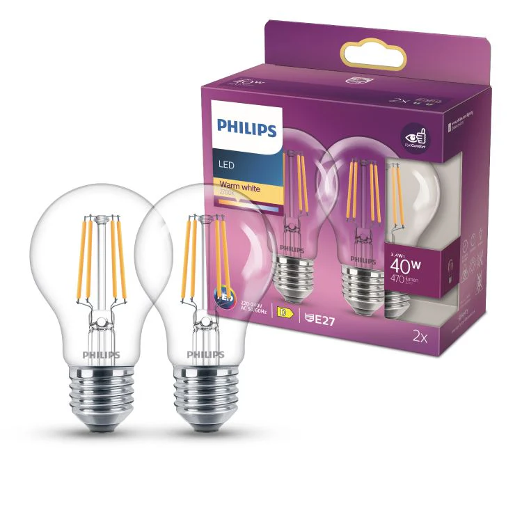 Philips LED lamp kogel sceneswitch E27 helder ww 3,4W 470LM 2st - Image 3