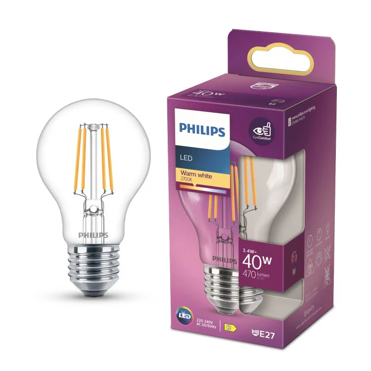 Philips LED lamp peer sceneswitch E27 helder ww 3,4W 470LM - Image 3