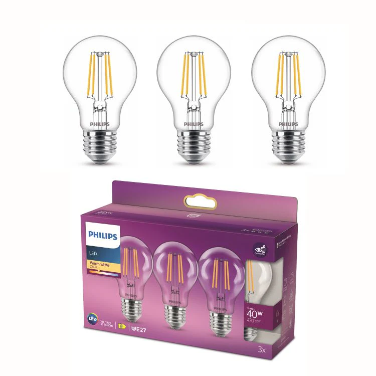 Philips LED lamp peer sceneswitch E27 helder ww 3,4W 470LM 3st - Image 3