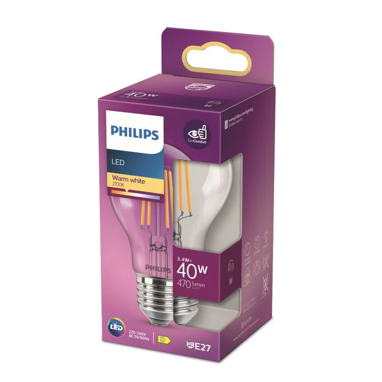 Philips LED lamp peer sceneswitch E27 helder ww 3,4W 470LM - Image 5