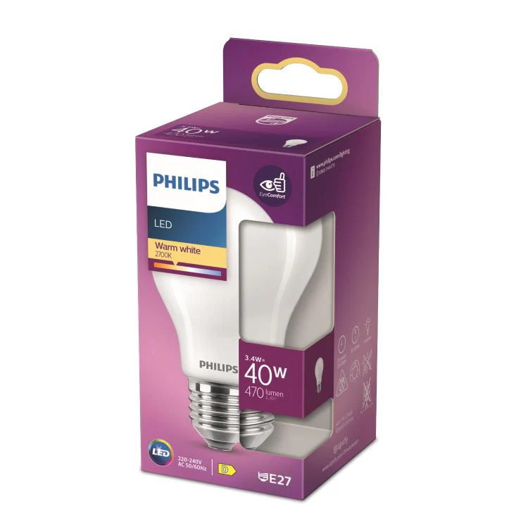 Philips LED lamp peer sceneswitch E27 mat warm wit 3,4W 470LM - Image 6