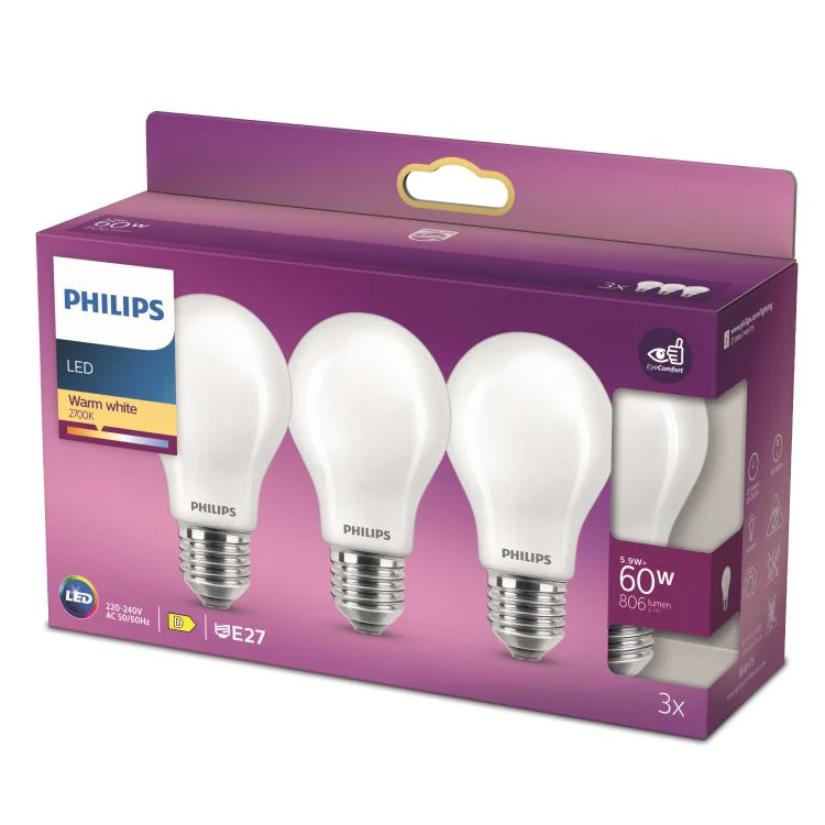 Philips LED lamp peer sceneswitch E27 mat warm wit 5,9W 806LM 3st - Image 6