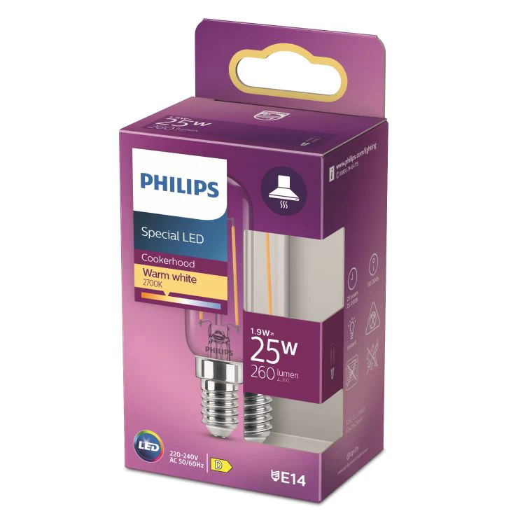 Philips LED lamp rechthoek E14 helder ww 1,9W 260LM - Image 4