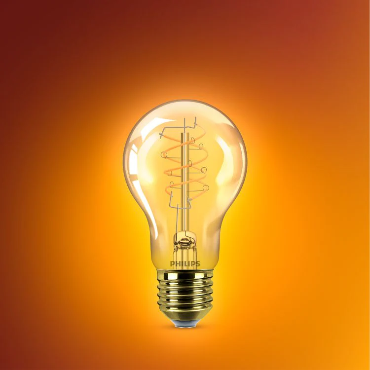 Philips LED lamp standaard dimbaar E27 amber 7,3W 806LM - Image 4