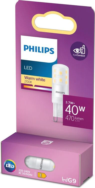 Philips LED rond G9 helder warm wit 40W 470LM - Image 4