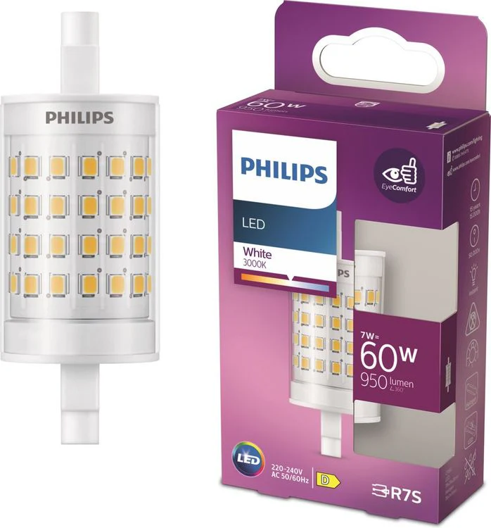 Philips LED rond R7S helder wit 60W 950LM - Image 3