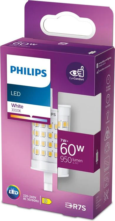 Philips LED rond R7S helder wit 60W 950LM - Image 4