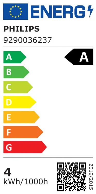 Philips LED standaard E27 mat warm wit 4W 840LM - Image 2