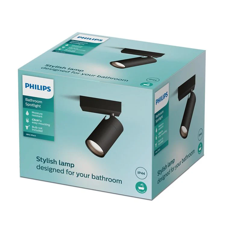 Philips opbouwspot Idris zwart - Image 2