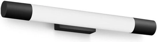 Philips spiegellamp Rover zwart kunststof rond - Image 2