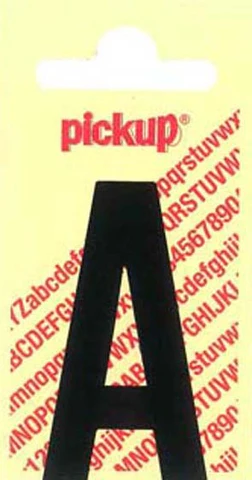Pickup Nobel plakletter A mat zwart 120mm