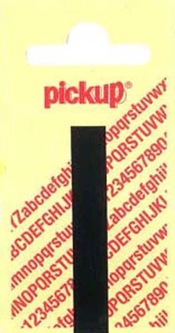 Pickup Nobel plakletter I mat zwart 90mm