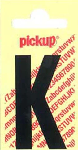 Pickup Nobel plakletter K mat zwart 150mm