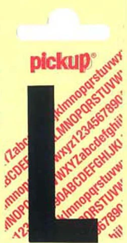 Pickup Nobel plakletter L mat zwart 150mm