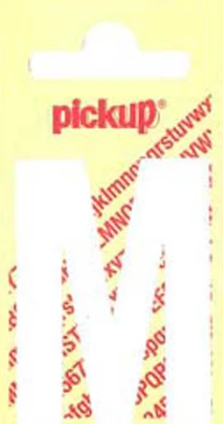 Pickup Nobel plakletter M mat wit 120mm