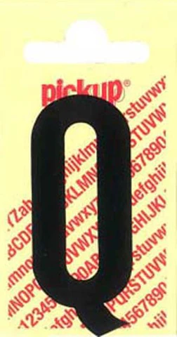 Pickup Nobel plakletter Q mat zwart 90mm