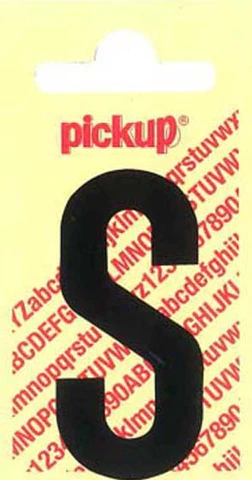 Pickup Nobel plakletter S mat zwart 120mm