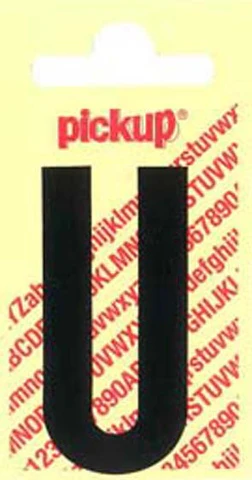 Pickup Nobel plakletter U mat zwart 120mm