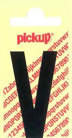 Pickup Nobel plakletter V mat zwart 150mm