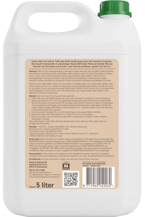Pokon Mijn probleemoplosser groene aanslagreiniger 5L - Image 2
