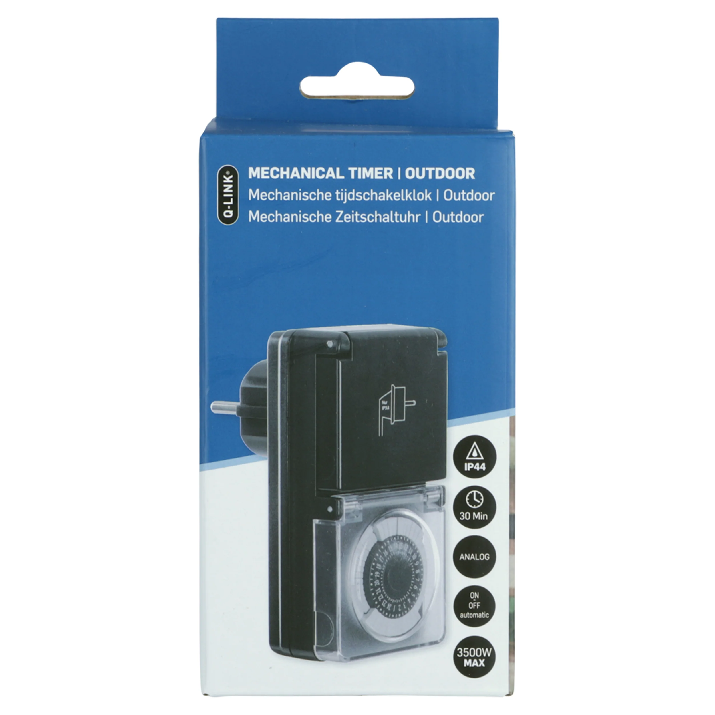 Q-Link analoge tijdschakelaar waterdicht zwart - Image 6