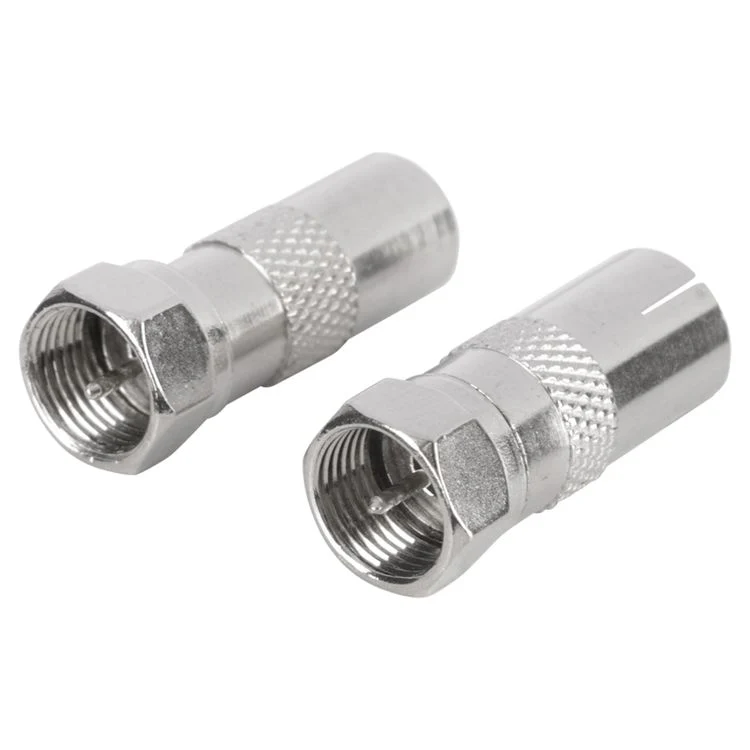 Q-Link coax adapter 1x male, 1x female zilver - Image 4