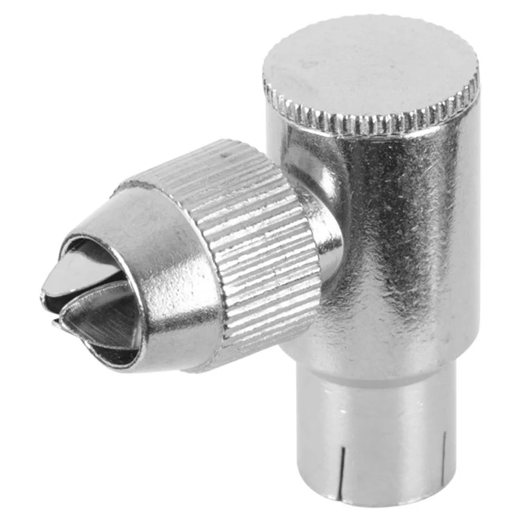 Q-Link coax stekker 1x female haaks zilver - Image 2