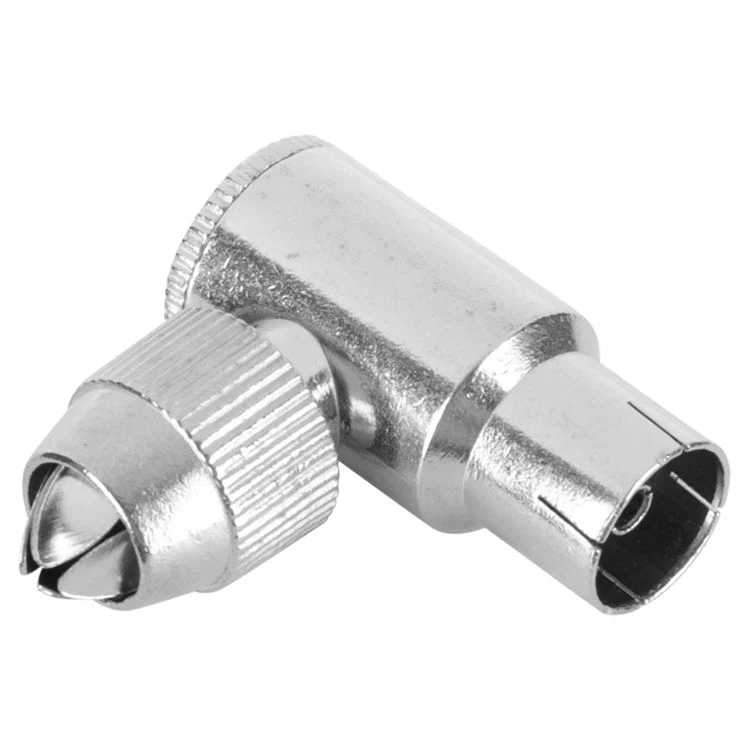 Q-Link coax stekker 1x female haaks zilver - Image 3
