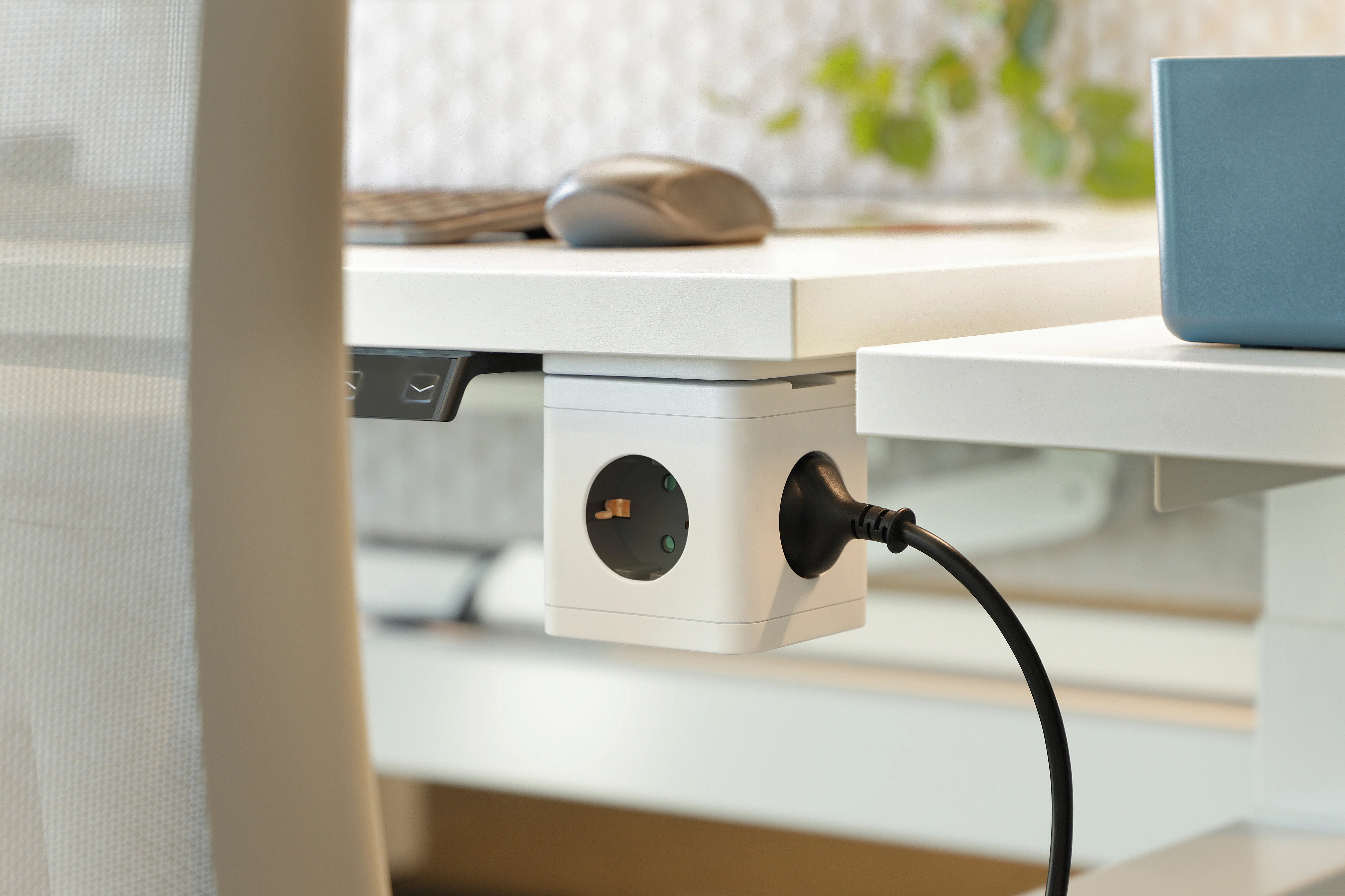 Q-Link Cube stekkerdoos 5-voudig 5x geaard wit, grijs 1,5m - Image 6