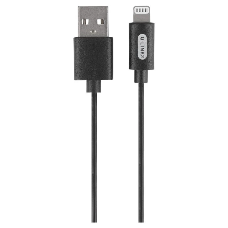 Q-Link datakabel iPhone, USB zwart 1m - Image 2