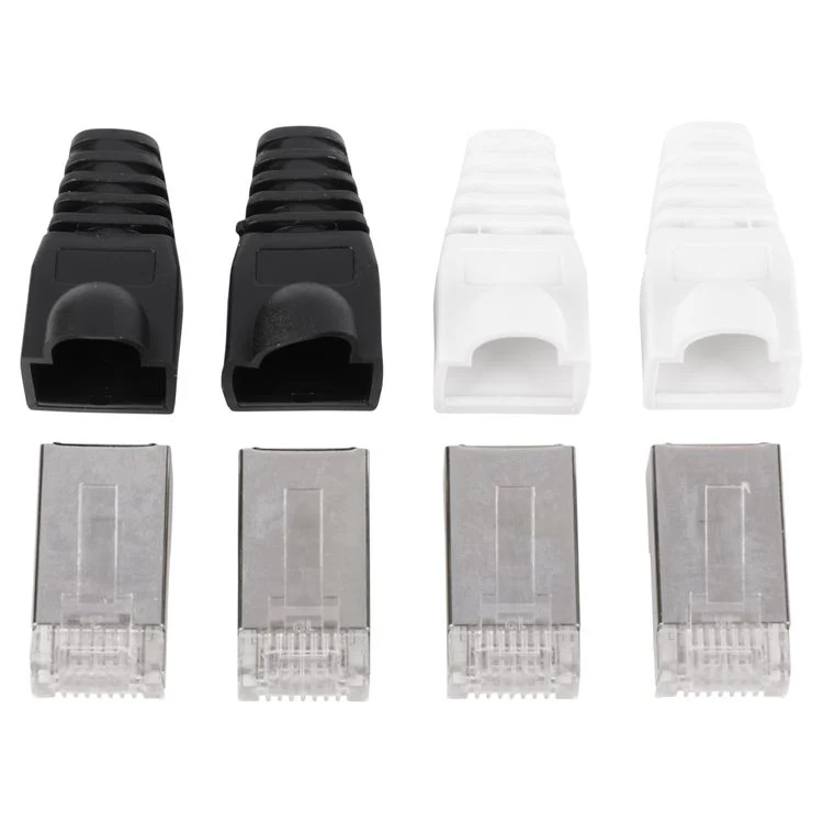 Q-Link FTP connector CAT6 zwart, wit - Image 2