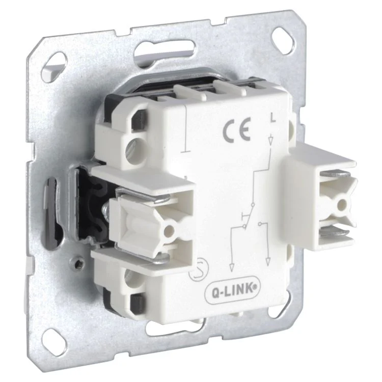 Q-Link inbouw schakelaar impuls polarwit - Image 2