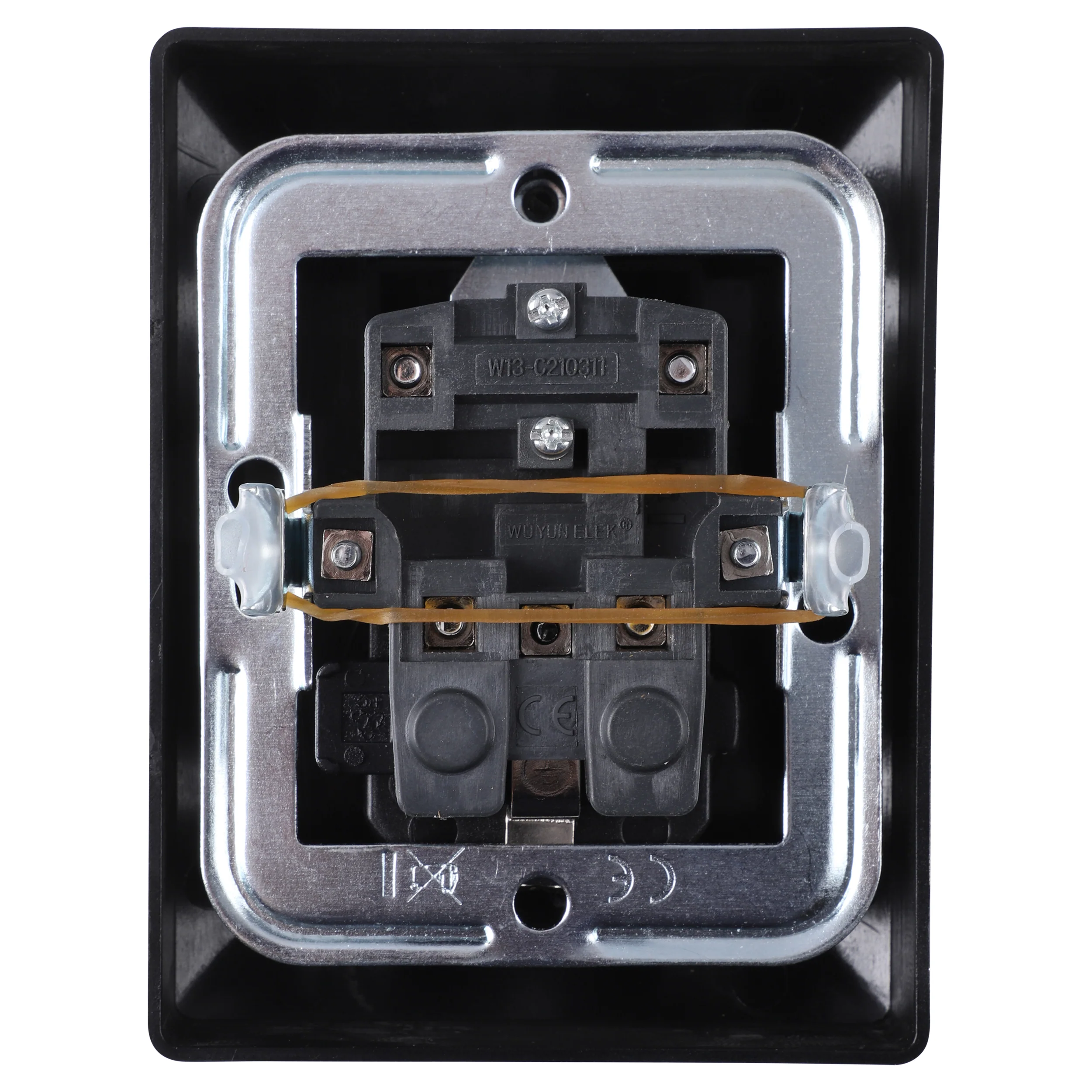Q-Link inbouw schakelaar randaarde zwart - Image 2